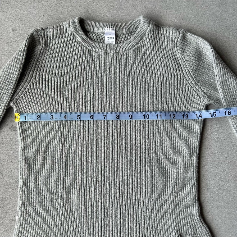 Ivivva ~ Knit Sweater Dress ~ Girls Size 12 - Picture 10 of 11
